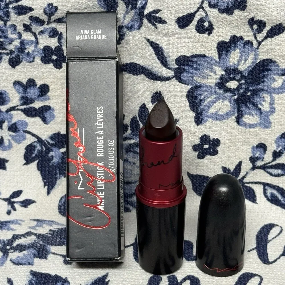 MAC Viva Glam Ariana Grande Deep Red Matte Lipstick  Limited Edition NIB